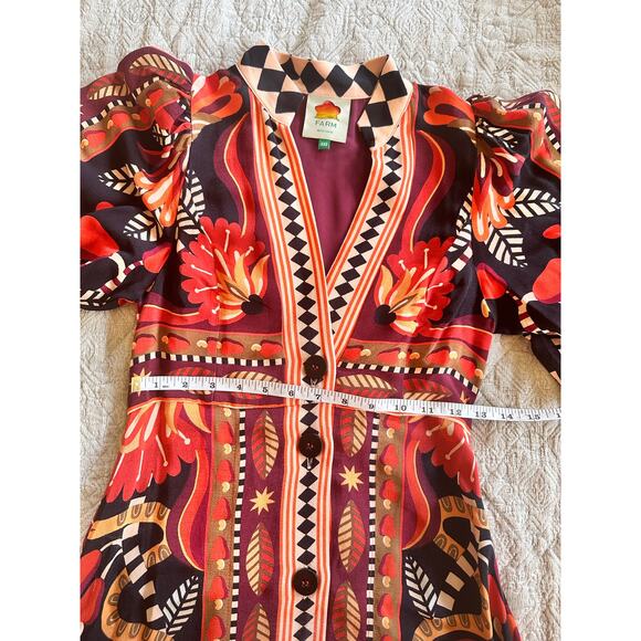 FARM Rio Multicolor Floral Midi Dress - Picture 4 of 7